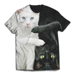Yin Yang Cats Unisex T-Shirt