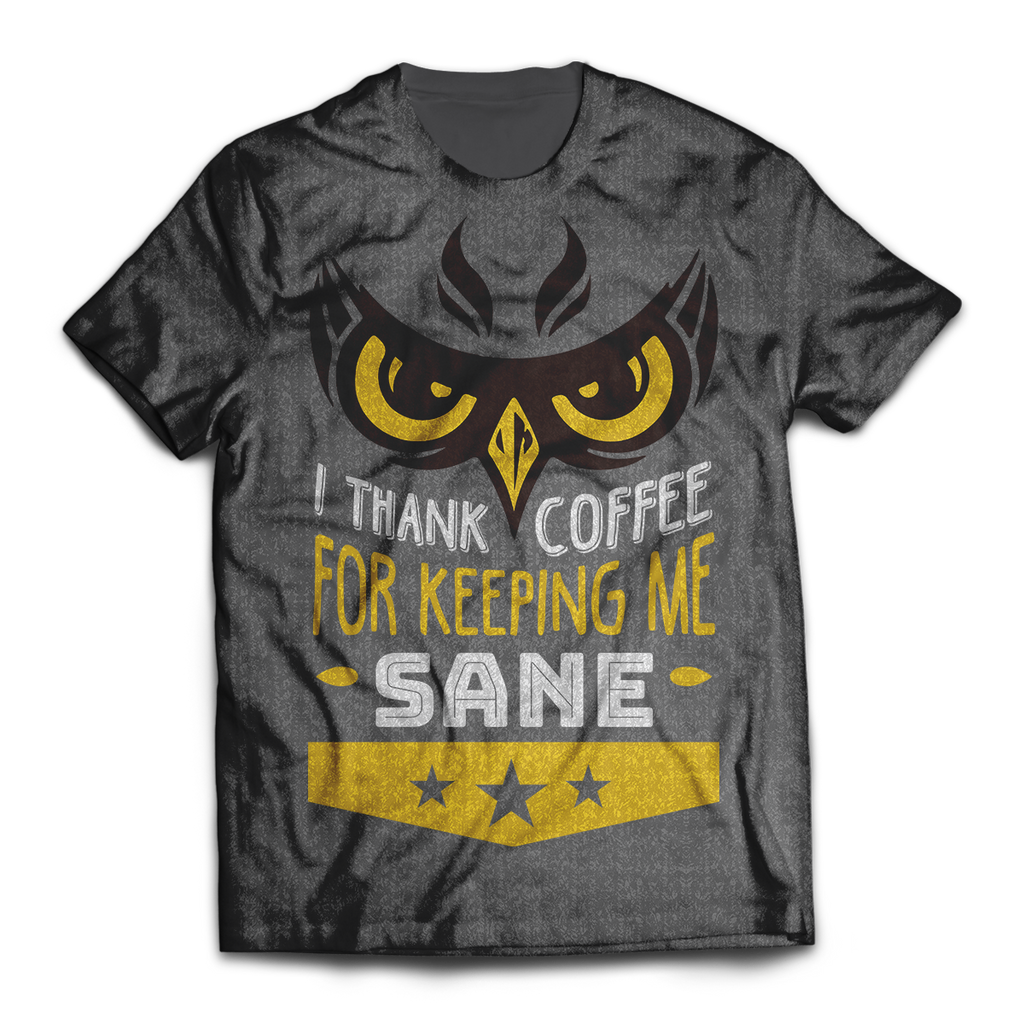 I Thank Coffee Unisex T-Shirt M