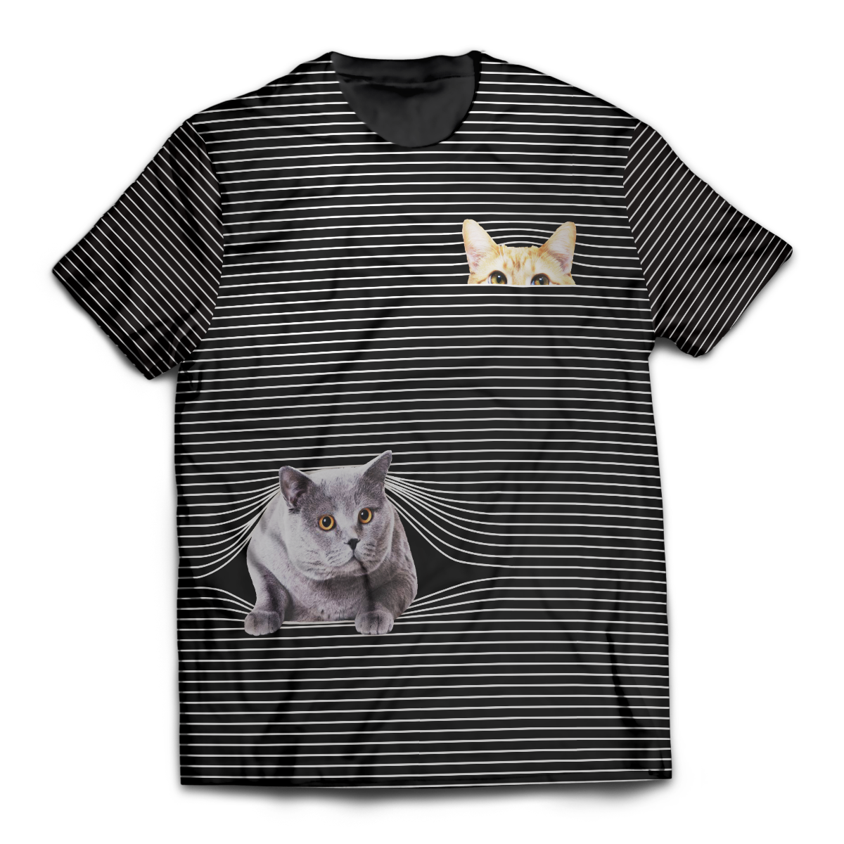 Cat Hide And Seek Unisex T-Shirt