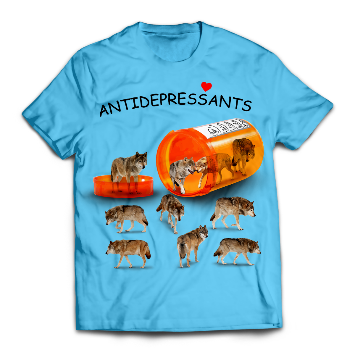 Antidepressant Wolves Unisex T-Shirt