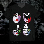 Faces Of Kiss Unisex T-Shirt S