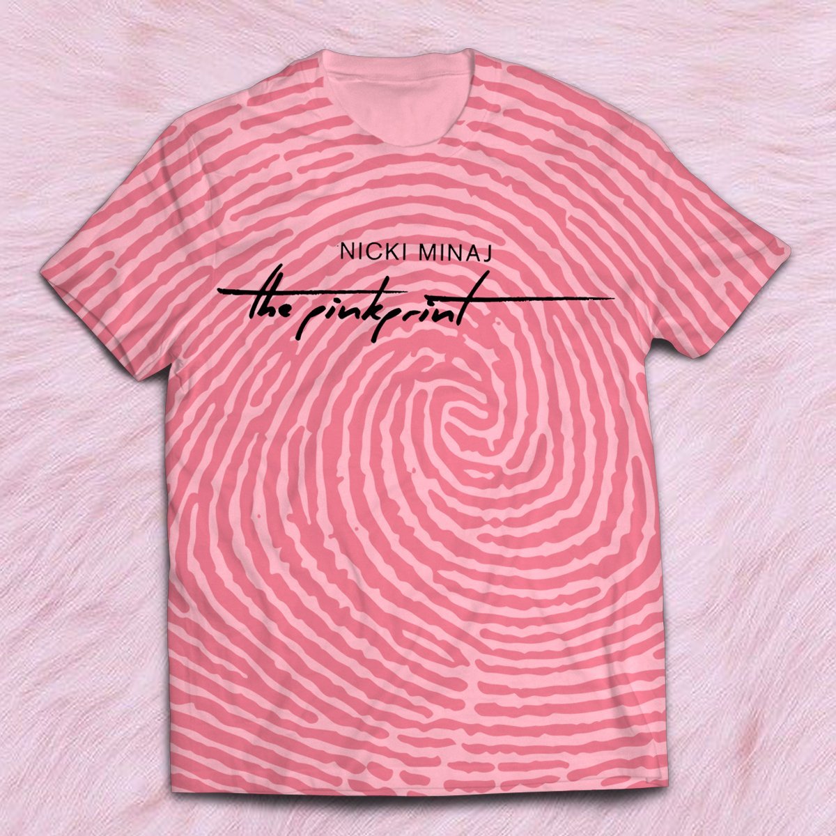 Pink Print Unisex T-Shirt S