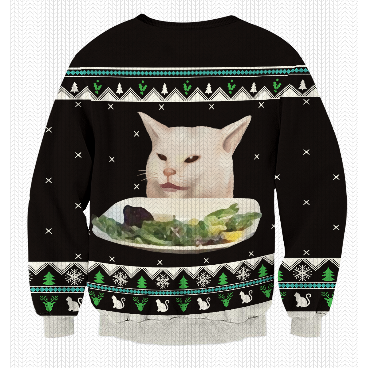 Woman Yelling At The Cat Unisex Sweater