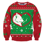 Yuletide Wolf Mates Unisex Sweater Sweatshirt