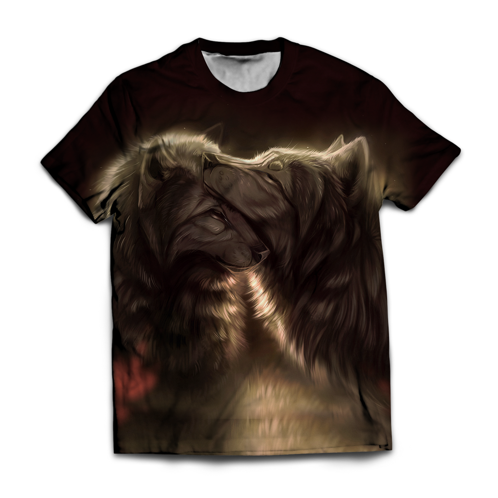 Divine Couple Wolf Unisex T-Shirt M
