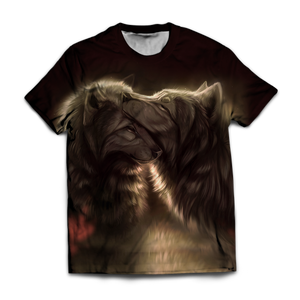 Divine Couple Wolf Unisex T-Shirt M