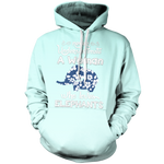 Woman Who Loves Elephant Unisex Pullover Hoodie M