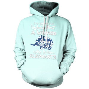 Woman Who Loves Elephant Unisex Pullover Hoodie M