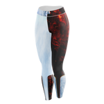 Yin Yang Fire Ice Wolves Unisex Tights - Version 2 Leggings