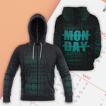 Cross Out Monday Unisex Zipped Hoodie S Zip