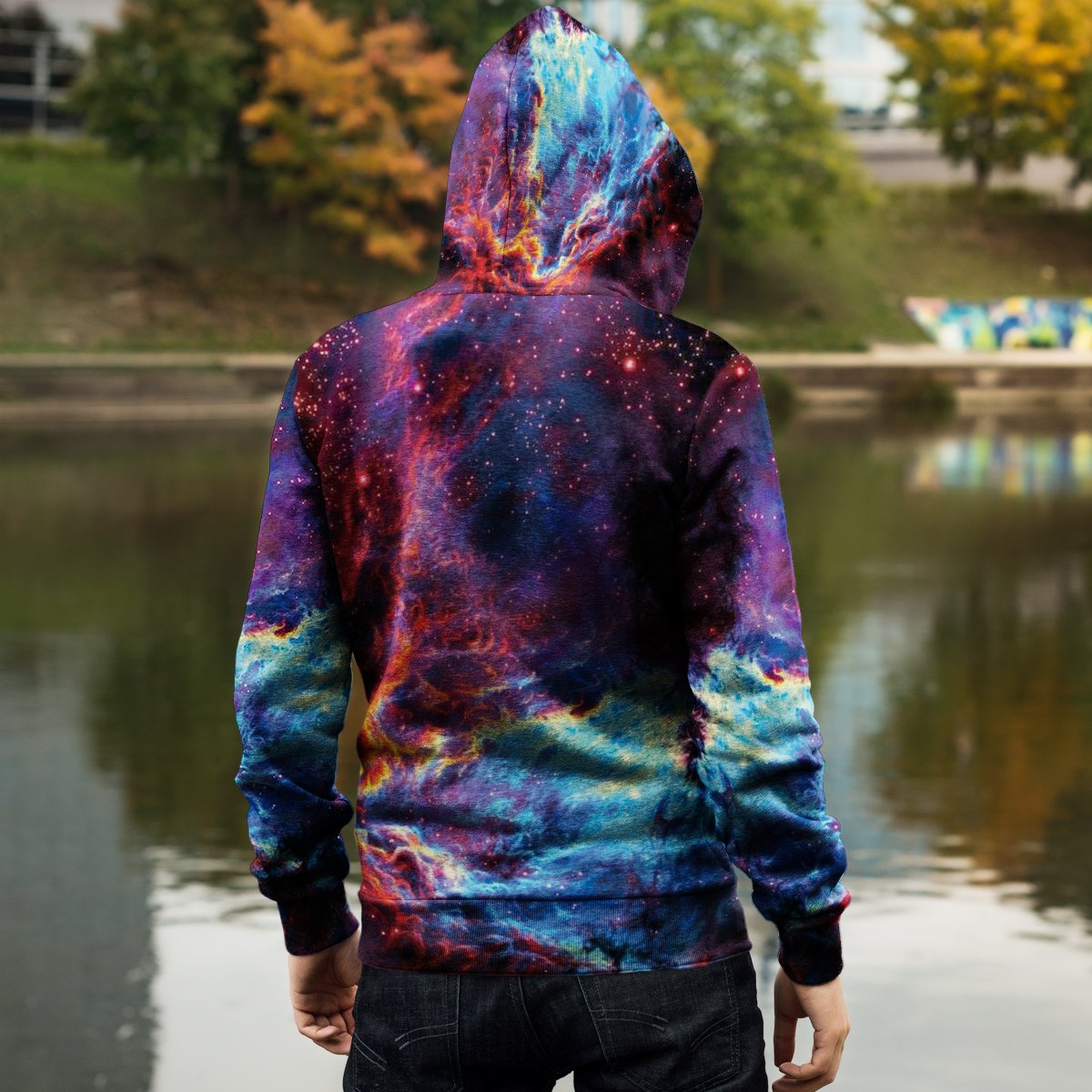 Lion Psychedelic Unisex Zipped Hoodie