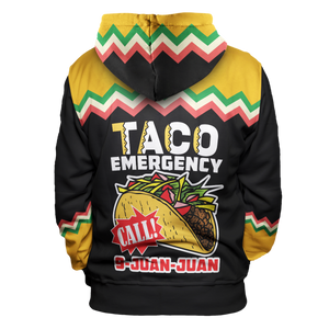 Taco Emergency Unisex Zipped Hoodie Zip