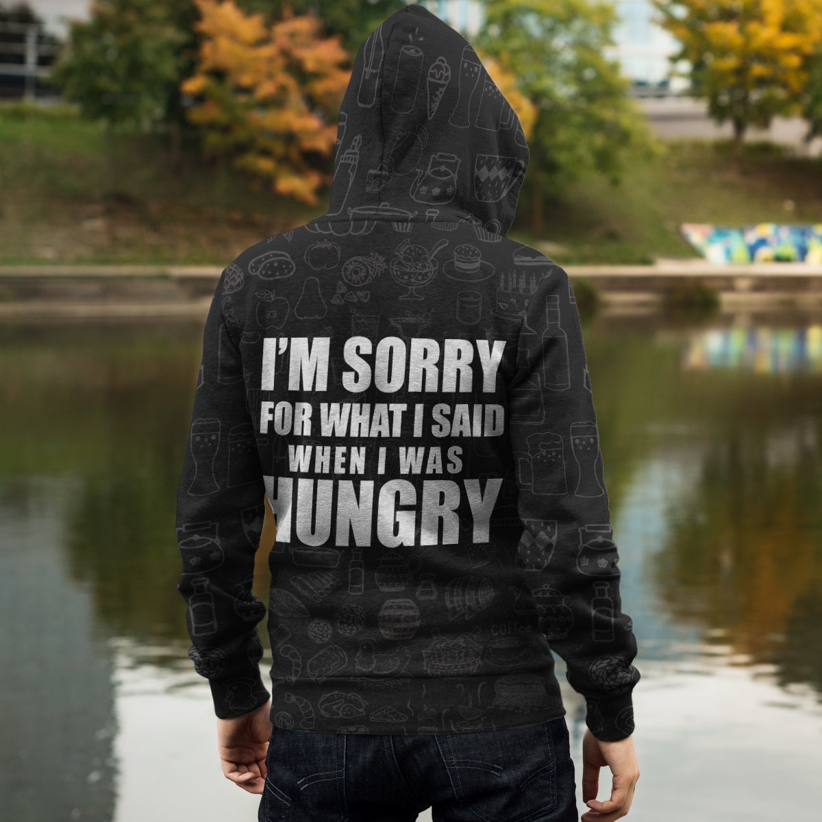 When I Was Hungry Unisex Zipped Hoodie Zip