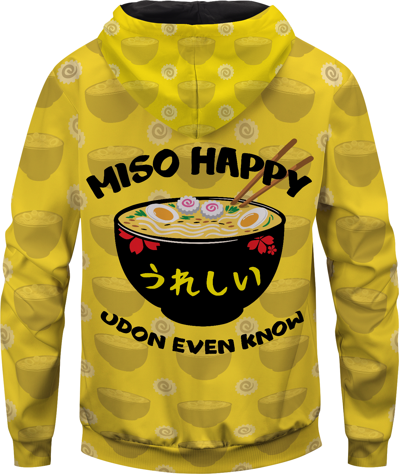 Miso Happy Unisex Zipped Hoodie