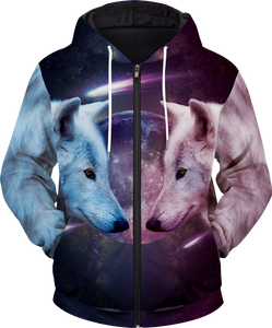 The Other Side of the Wolf Unisex Zipped Hoodie