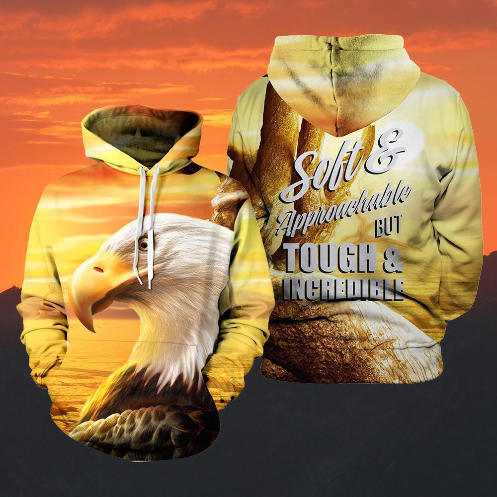 Soft And Tough Eagle Unisex Pullover Hoodie M