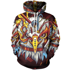 Android Eagle Unisex Pullover Hoodie Maroon / M