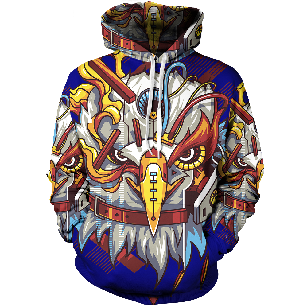 Android Eagle Unisex Pullover Hoodie Blue / M