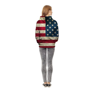 American Flag Unisex Pullover Hoodie