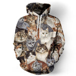 Cats Unisex Pullover Hoodie M
