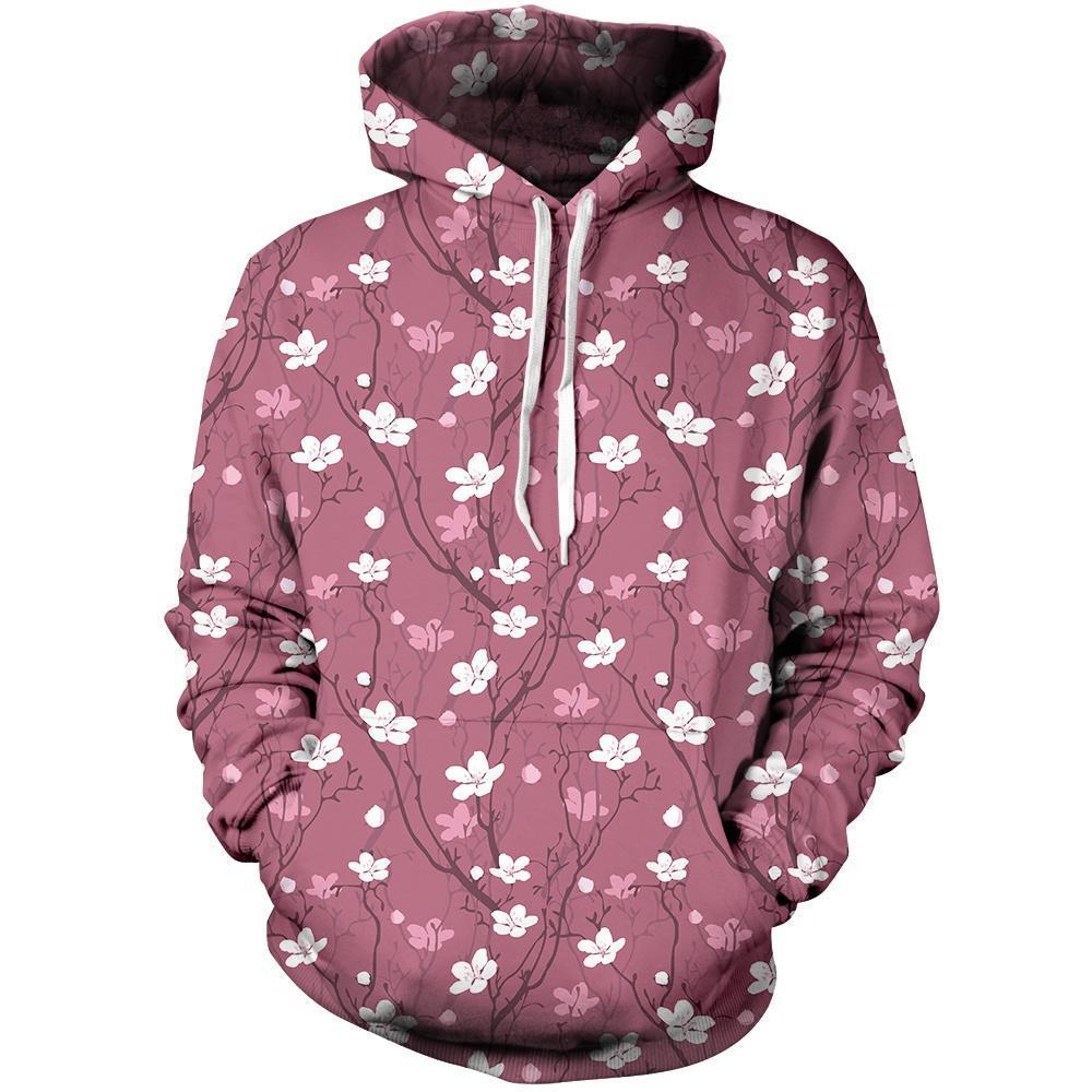 Cherry Blossoms Unisex Pullover Hoodie M