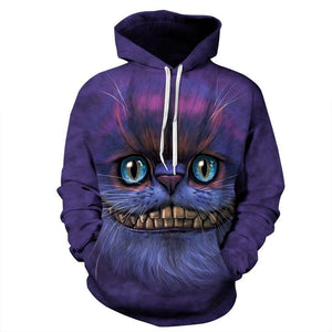 Cheshire Cat Unisex Pullover Hoodie M