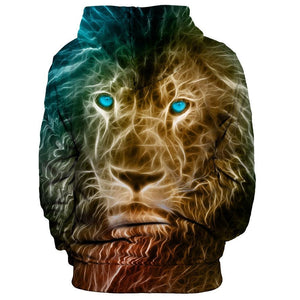 Digital Lion Unisex Pullover Hoodie