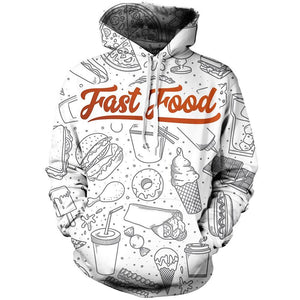 Fast Food Unisex Pullover Hoodie M