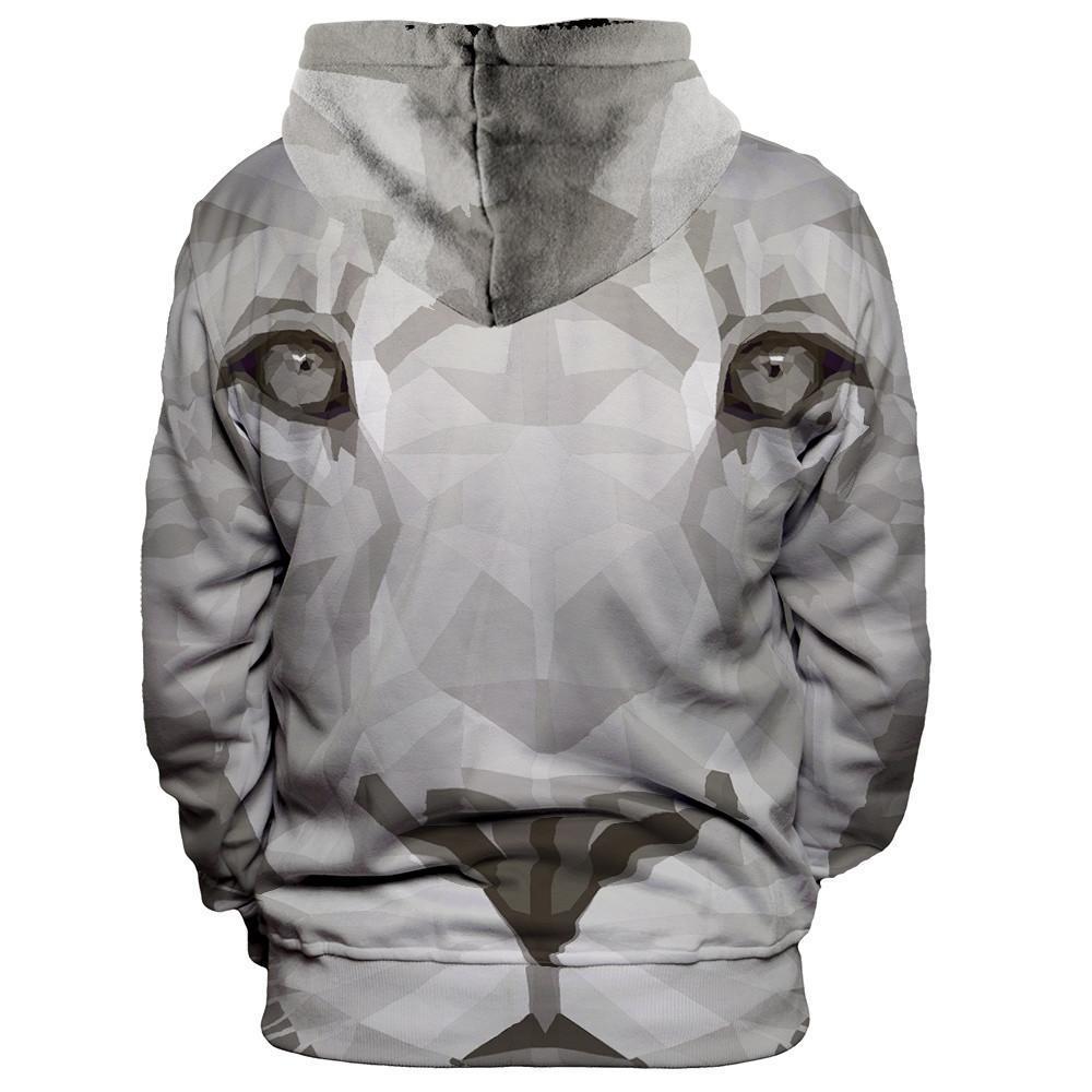 Gray Lion Unisex Pullover Hoodie