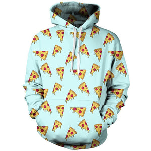 Pizza Slices Unisex Pullover Hoodie M