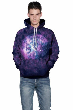 Sacred Mandala Galaxy Unisex Pullover Hoodie