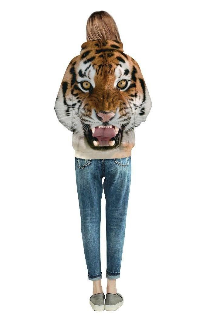 Wild Tiger Unisex Pullover Hoodie