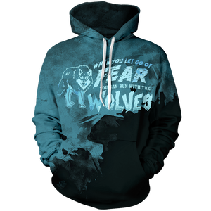 Let Go Of Fear Unisex Pullover Hoodie M