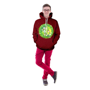 Rick & Morty Wormhole Unisex Pullover Hoodie