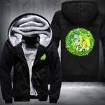 Rick & Morty Wormhole Fleece Jacket Black / S