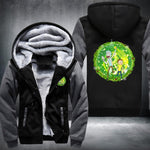 Rick & Morty Wormhole Fleece Jacket Grey / S