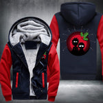 Rick & Morty Christmas Design 03 Fleece Jacket Red / S
