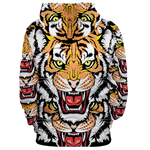 Tiger Growl Unisex Pullover Hoodie
