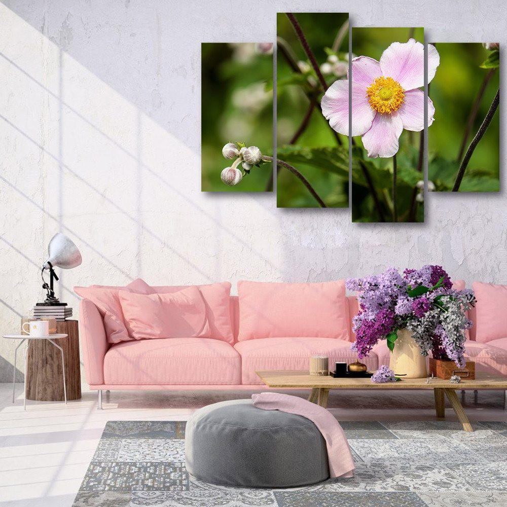Anemone 4 Piece Canvas Small / No Frame Wall