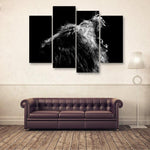 Roaring Lion 4 Piece Canvas Small / No Frame Wall