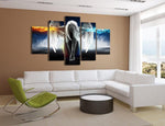 The Angel Power 5 Piece Canvas Wall