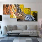Tiger Lick 5 Piece Canvas Small / No Frame Wall